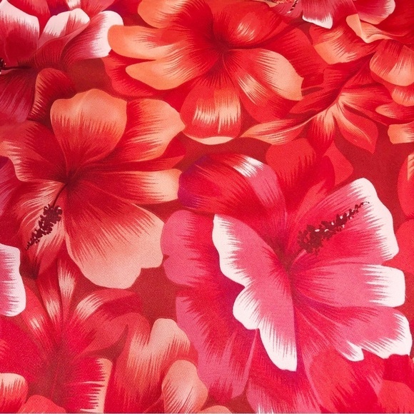 Meghan Matthews Red Floral High Low Chiffon Sundress Size 10 - Picture 6 of 9